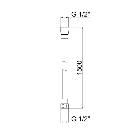 Шланг для душу Lidz (NKS) LIDZNKS503015000