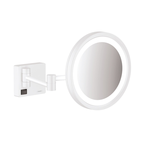 Зеркало косметическое Hansgrohe AddStoris 41790700 с подсветкой LED белый матовый