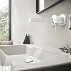 Смеситель Hansgrohe Finoris для раковины, белый матовый 76051700