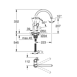 Змішувач для миття GROHE BauFlow 31230001