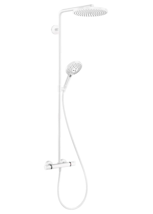 Душова система Hansgrohe Raindance Select S Showerpipe 240 1jet із термостатом, білий матовий 27633700