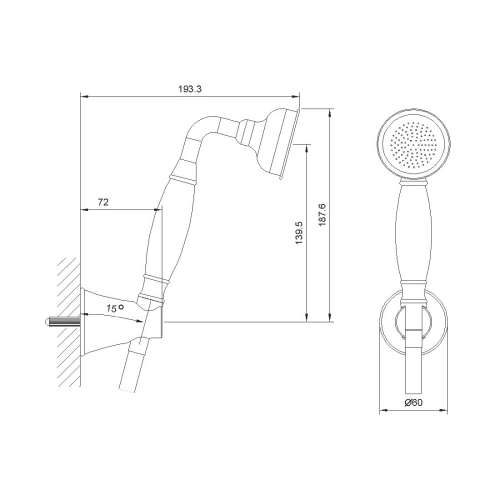 Душовий лійка IMPRESE PODZIMA LEDOVE, ZMK01170110