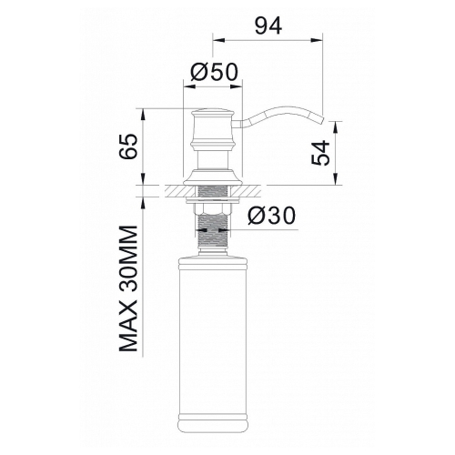 Дозатор для мила IMPRESE PODZIMA LEDOVE, ZMK01170130