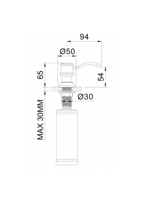 Дозатор для мила IMPRESE PODZIMA LEDOVE, ZMK01170130