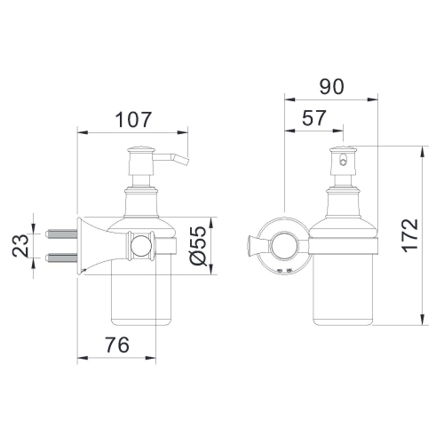 Дозатор для мила IMPRESE PODZIMA LEDOVE, ZMK01170131