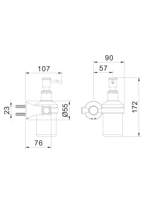 Дозатор для мила IMPRESE PODZIMA LEDOVE, ZMK01170131