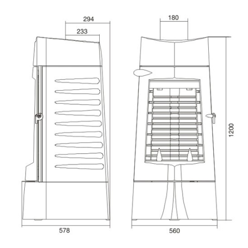 Чавунна піч ARATOS 14 антрацит 6156-44