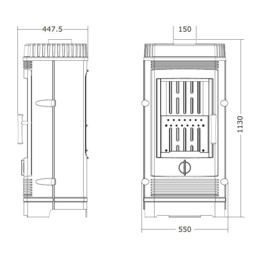 Чавунна піч Invicta GOMONT антрацит 6158-44