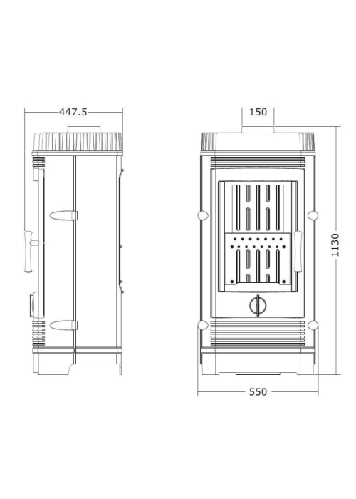 Чавунна піч Invicta GOMONT антрацит 6158-44