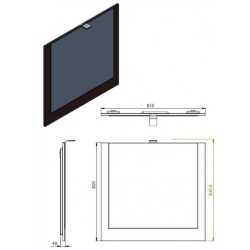 Дзеркало Ювента Matrix MxM-85 Мокко Matrix MxM-85 Woodline Mocha