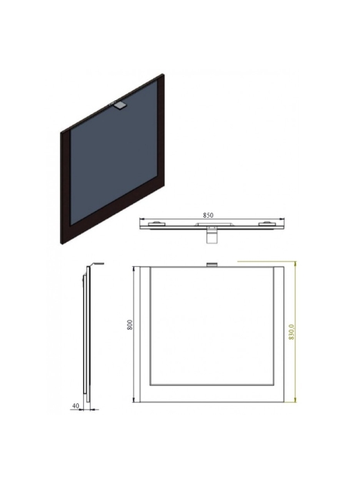 Дзеркало Ювента Matrix MxM-85 Мокко Matrix MxM-85 Woodline Mocha