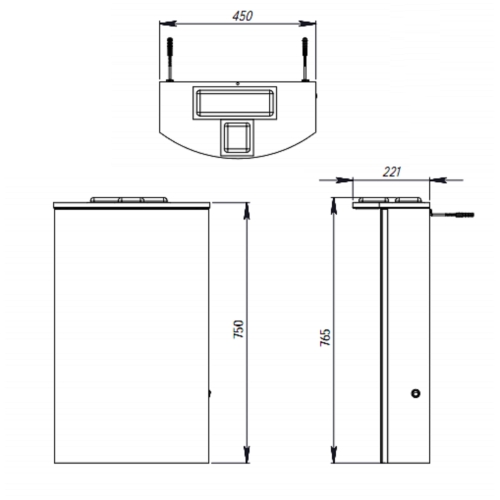 Дзеркальна шафа Ювента Slavuta SlMC1-45 біла Slavuta SlMC1-45 White