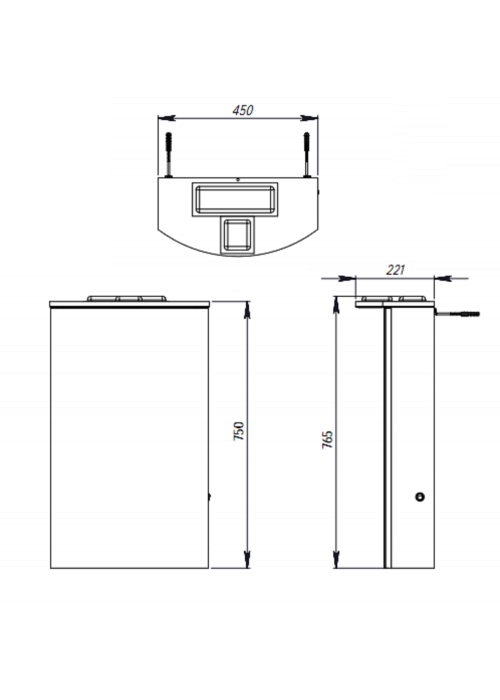 Дзеркальна шафа Ювента Slavuta SlMC1-45 біла Slavuta SlMC1-45 White