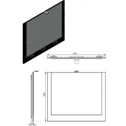 Дзеркало Ювента Matrix MxM-95 Мокко Matrix MxM-95 Woodline Mocha