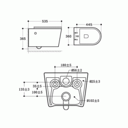 Унітаз підвісний ASIGNATURA Simple Bend Rimless з сидінням + функція біде та змішувачем 37852805