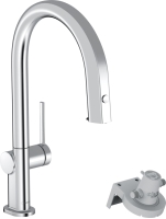 Змішувач кухонний Hansgrohe Aqittura M91 FilterSystem 210 1jet pull-out Sbox кухонний (76826000) Chrome