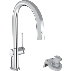 Змішувач кухонний Hansgrohe Aqittura M91 FilterSystem 210 1jet pull-out Sbox кухонний (76826000) Chrome