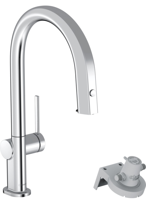 Смеситель кухонный Hansgrohe Aqittura M91 FilterSystem 210 1jet pull-out Sbox кухонный Chrome 76826000