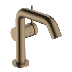 Смеситель Hansgrohe Tecturis S 110 Fine CoolStart для умывальника без донного клапана, Brushed Bronze (73321140)