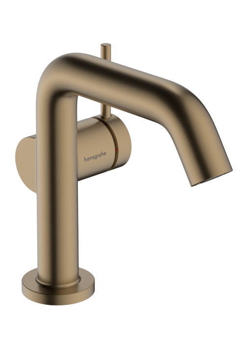 Смеситель Hansgrohe Tecturis S 110 Fine CoolStart для умывальника без донного клапана, Brushed Bronze (73321140)