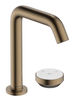 Смеситель Hansgrohe Tecturis S 150 CoolStart на 2 отверстия для умывальника, Brushed Bronze (73353140)