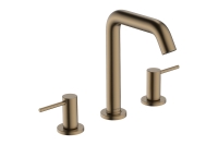 Змішувач Hansgrohe Tecturis S для умивальника на 3 отвори, Brushed Bronze (73330140)