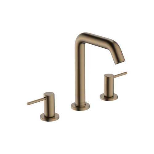 Смеситель Hansgrohe Tecturis S для умывальника на 3 отверстия, Brushed Bronze (73330140)