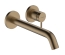 Смеситель Hansgrohe Tecturis S 225 для умывальника из стены, Brushed Bronze (73351140)