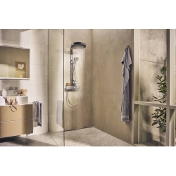 Душова система Hansgrohe Rainfinity Showerpipe 250 1jet EcoSmart з термостатом ShowerTablet 350, Chrome 28742000