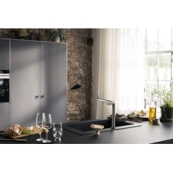 Змішувач кухонний Hansgrohe Aqittura M91 FilterSystem 240 1jet кухонний (76804800) Stainless Steel Finish