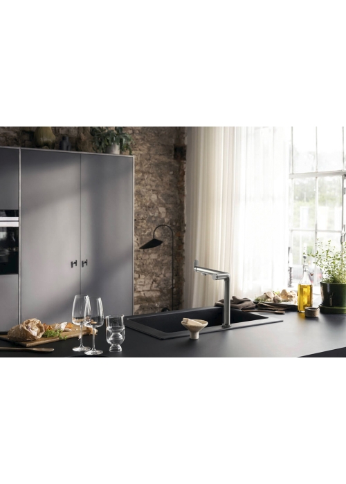 Змішувач кухонний Hansgrohe Aqittura M91 FilterSystem 240 1jet кухонний (76804800) Stainless Steel Finish