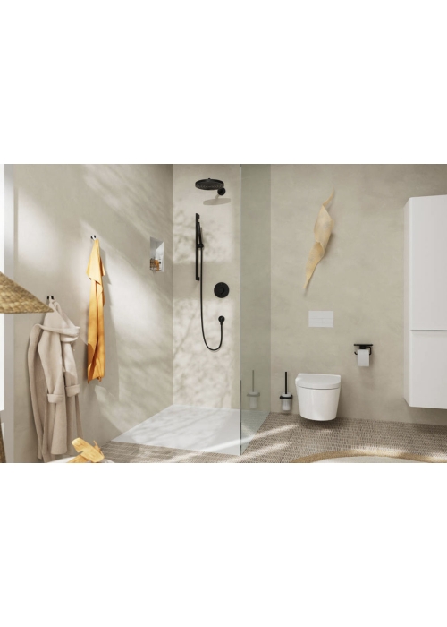 Ручной душ Hansgrohe Pulsify S 100 1jet EcoSmart+ Matt Black (24126670)