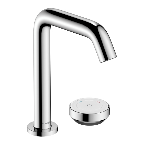 Смеситель Hansgrohe Tecturis S 150 CoolStart на 2 отверстия для умывальника, Chrome (73353000)