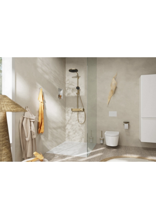 Душова система Hansgrohe Pulsify Showerpipe 260 1jet 400 EcoSmart, Brushed Bronze (24221140)