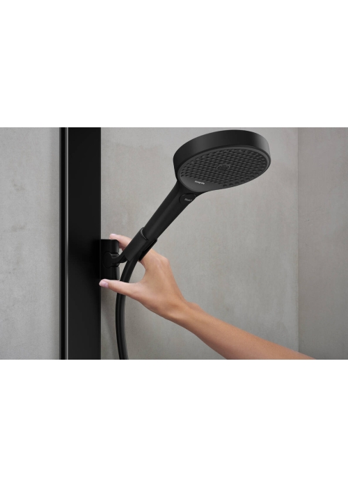 Душова система Hansgrohe Rainfinity Showerpipe 250 1jet EcoSmart з термостатом ShowerTablet 350, Matt Black 28742670