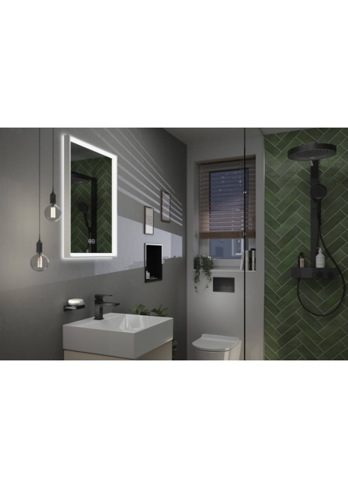 Душова система Hansgrohe Rainfinity Showerpipe 250 1jet EcoSmart з термостатом ShowerTablet 350, Matt Black 28742670