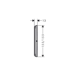 Переключатель Hansgrohe ShowerSelect Comfort Q на 3 функции, Matt White 15587700