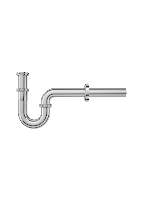 Сифон для умывальника Koller Pool трубный латунь d32, хром 1049670348 (KP-7001)