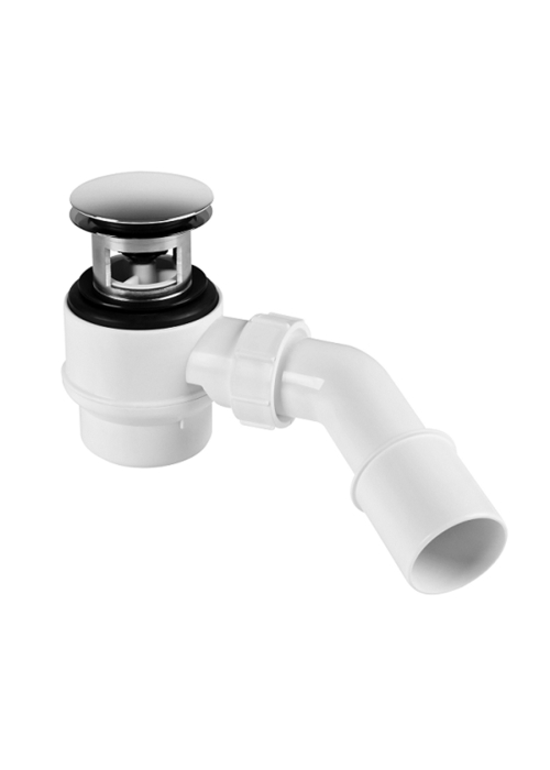 Сифон для піддона McALPINE 50mm "клік-клак" накладка з латуні 70*40/55мм HC26-IOF-95-CB