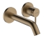 Смеситель Hansgrohe Tecturis S 165 для умывальника из стены, Brushed Bronze (73350140)