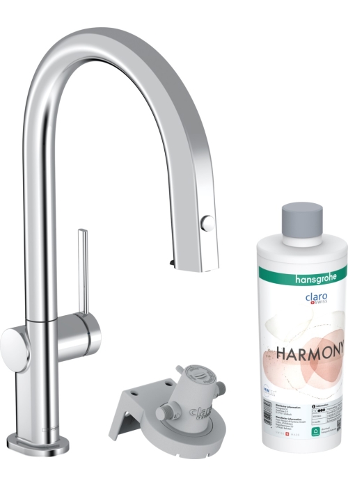 Смеситель кухонный Hansgrohe Aqittura M91 FilterSystem 210 1jet pull-out Sbox кухонный сет з Harmony Chrome 76800000