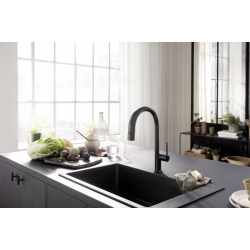 Змішувач кухонний Hansgrohe Aqittura M91 FilterSystem 210 1jet pull-out Sbox кухонний сет з Harmony (76800000) Chrome