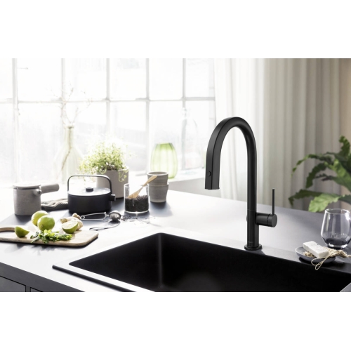 Змішувач кухонний Hansgrohe Aqittura M91 FilterSystem 210 1jet pull-out Sbox кухонний сет з Harmony (76800000) Chrome