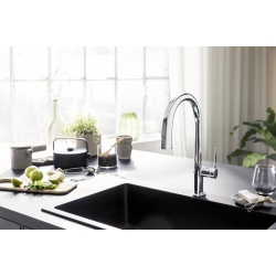 Змішувач кухонний Hansgrohe Aqittura M91 FilterSystem 210 1jet pull-out Sbox кухонний сет з Harmony (76800000) Chrome