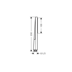 Ручной душ Hansgrohe Pulsify E 100 1jet EcoSmart+ Matt White (24321700)