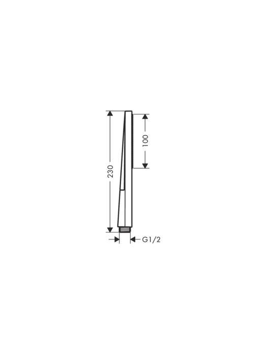 Ручной душ Hansgrohe Pulsify E 100 1jet EcoSmart+ Matt White (24321700)