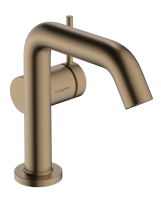 Смеситель Hansgrohe Tecturis S 110 Fine CoolStart для умывальника с донным клапаном pop-up, Brushed Bronze (73323140)