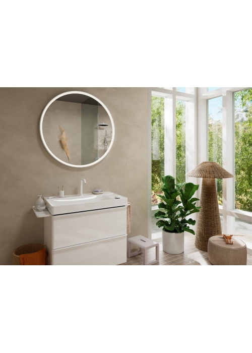 Смеситель Hansgrohe Tecturis S 150 CoolStart на 2 отверстия для умывальника, Matt White (73353700)