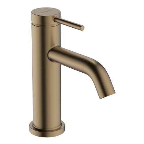 Смеситель Hansgrohe Tecturis S 80 CoolStart для умывальника без донного клапана, Brushed Bronze (73301140)