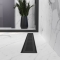 Трап лінійний AQUA 70cм та решіткою Line mattblack